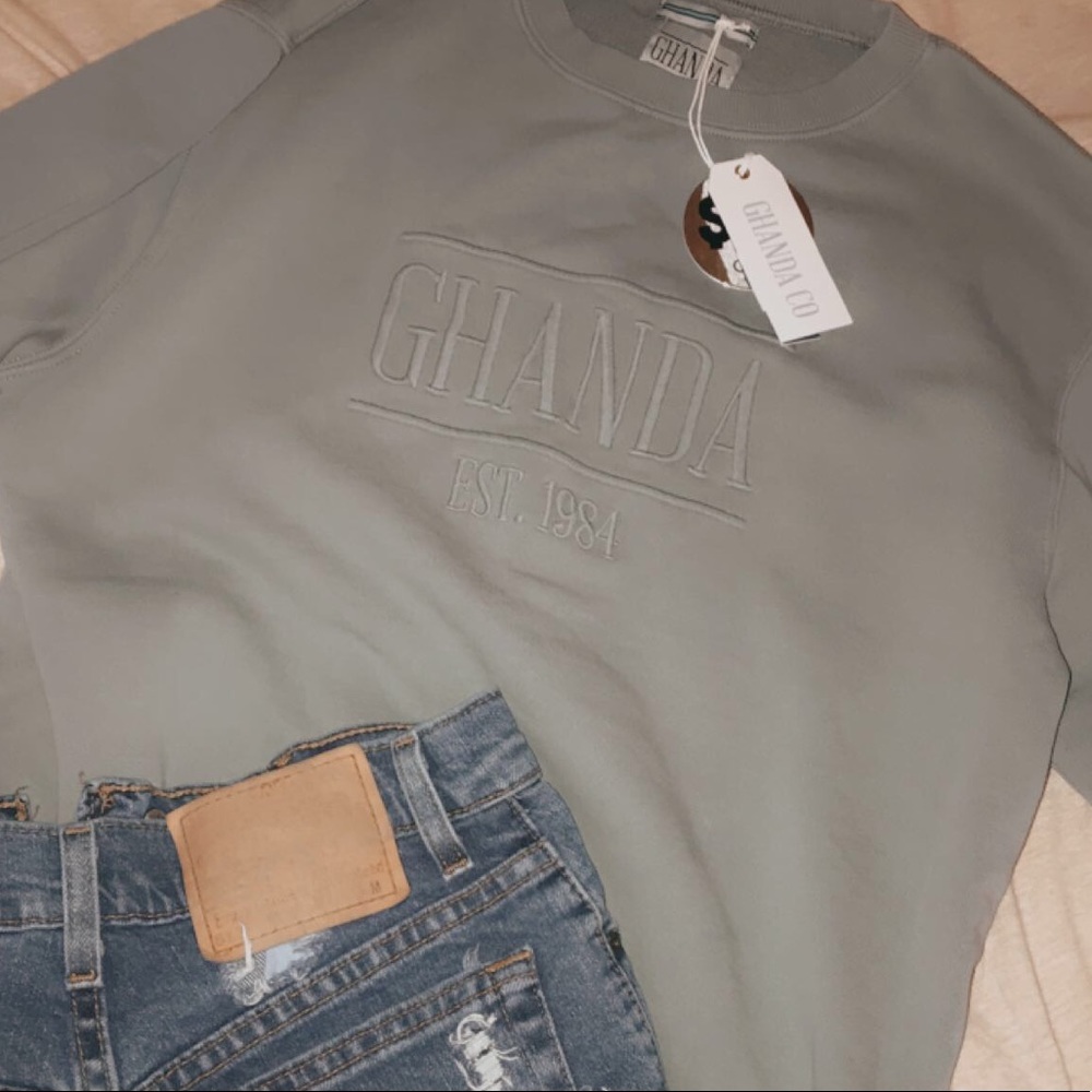 Ghanda crewneck sweatshirt NWT